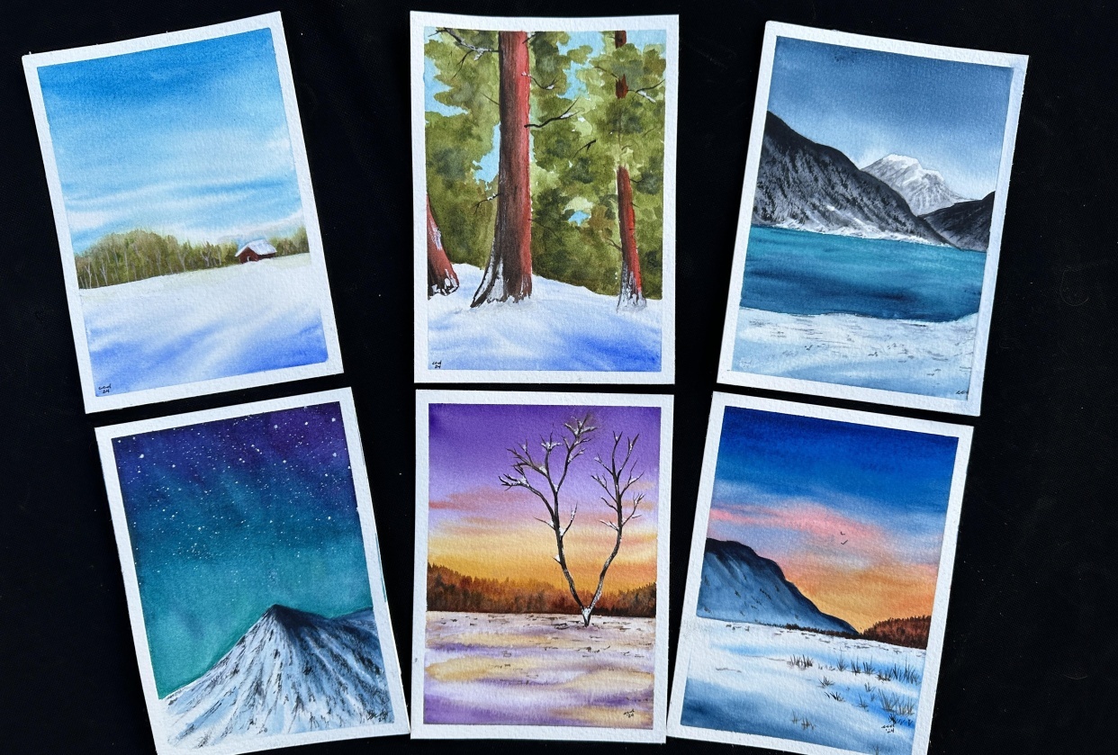 Winter Landscapes with Zaneena - student project