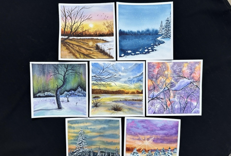 Watercolor Winter Wonderland