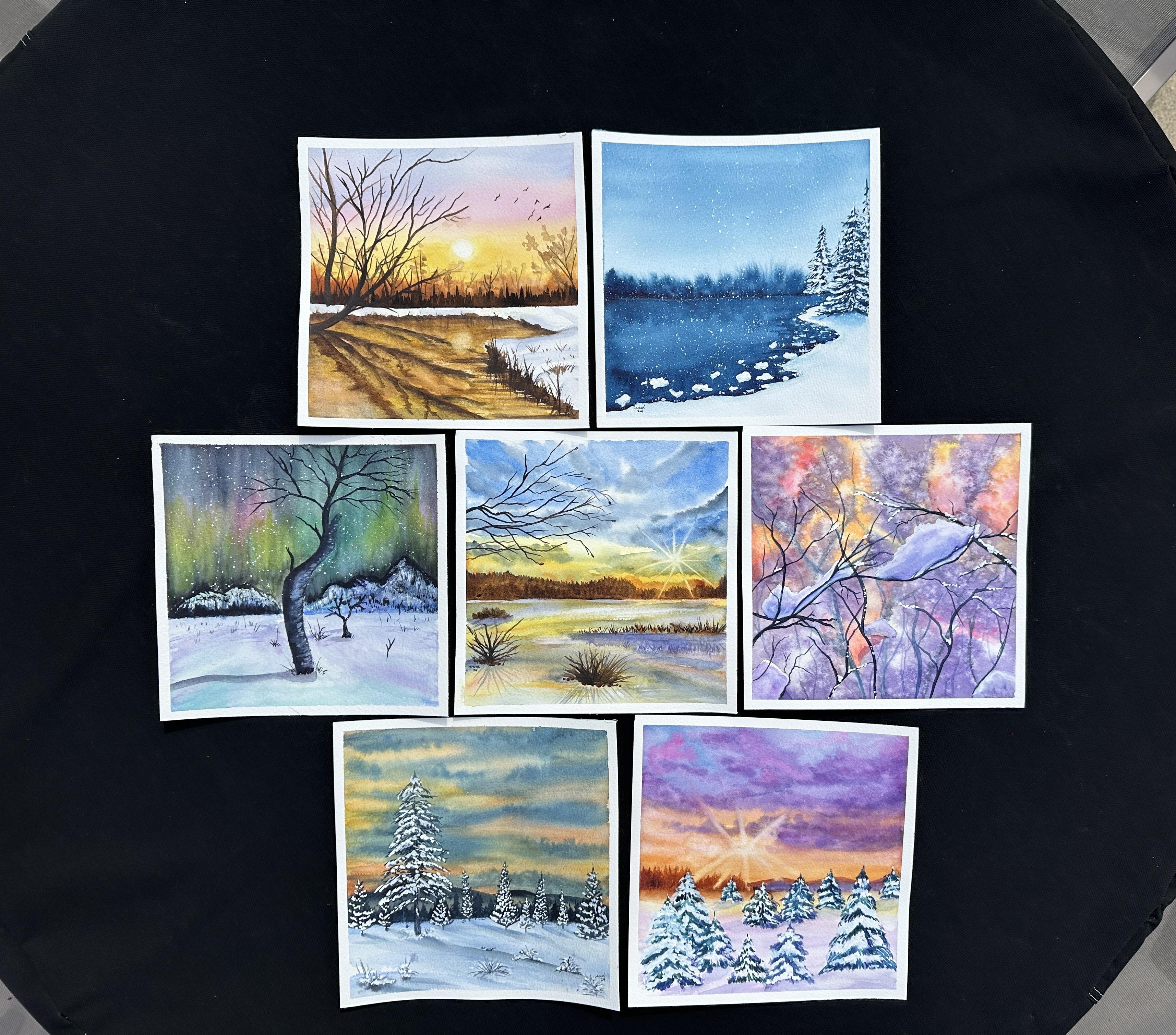 Watercolor Winter Wonderland