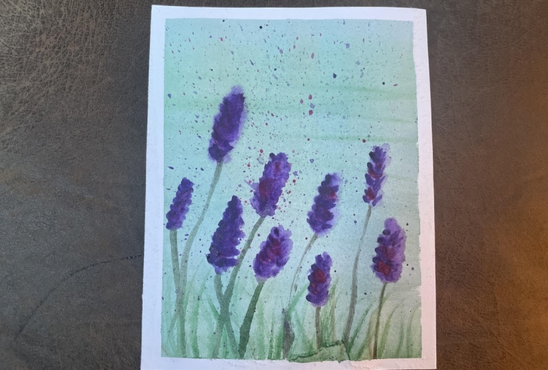 Watercolour lavender