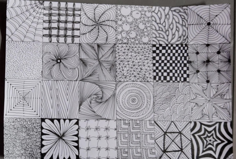 Interesting zentangles designs