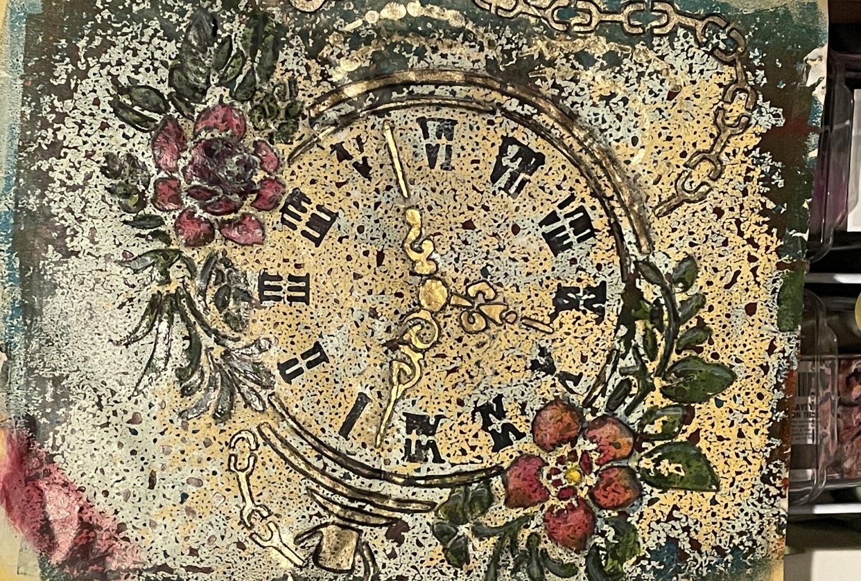 Week 3 collage prints timepiece and nature’s harmony - student project
