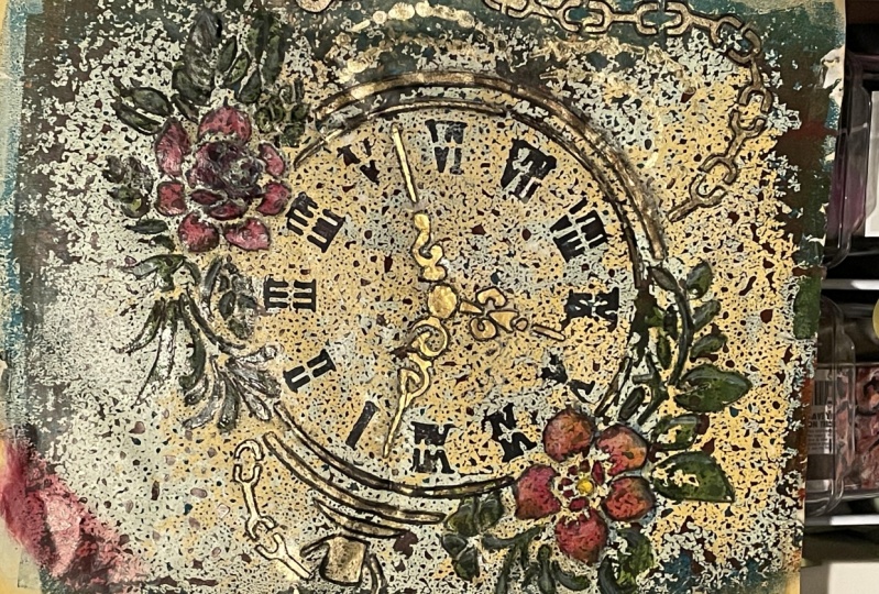Week 3 collage prints timepiece and nature’s harmony