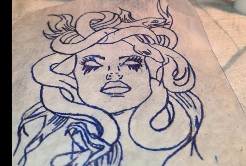 Medusa Stencil By Tattoo 77