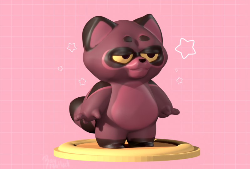 Raccoon Sculpt