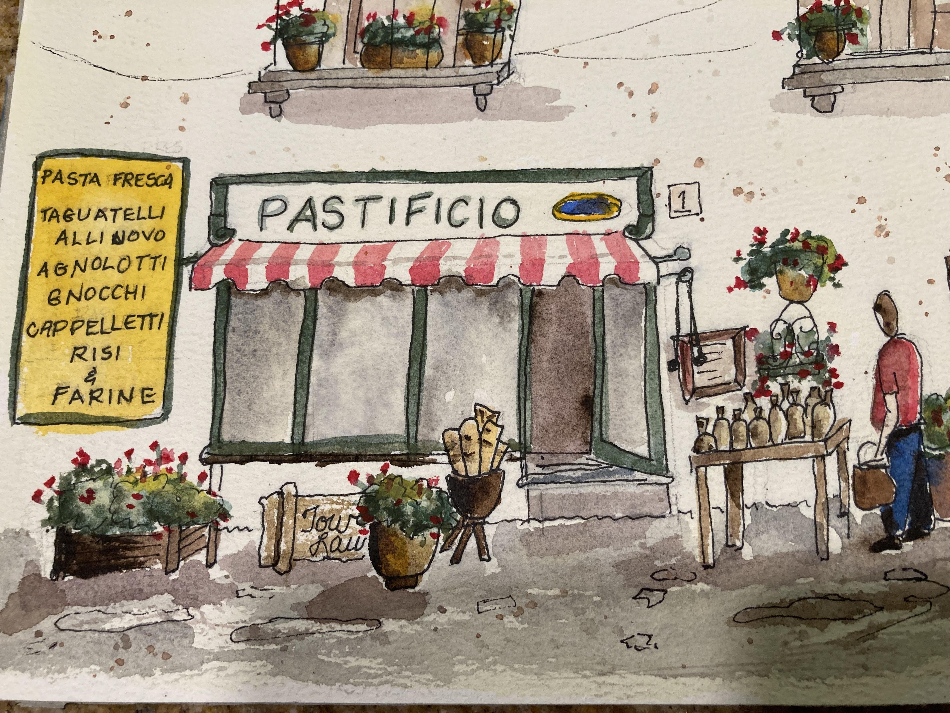 An Italian street - student project