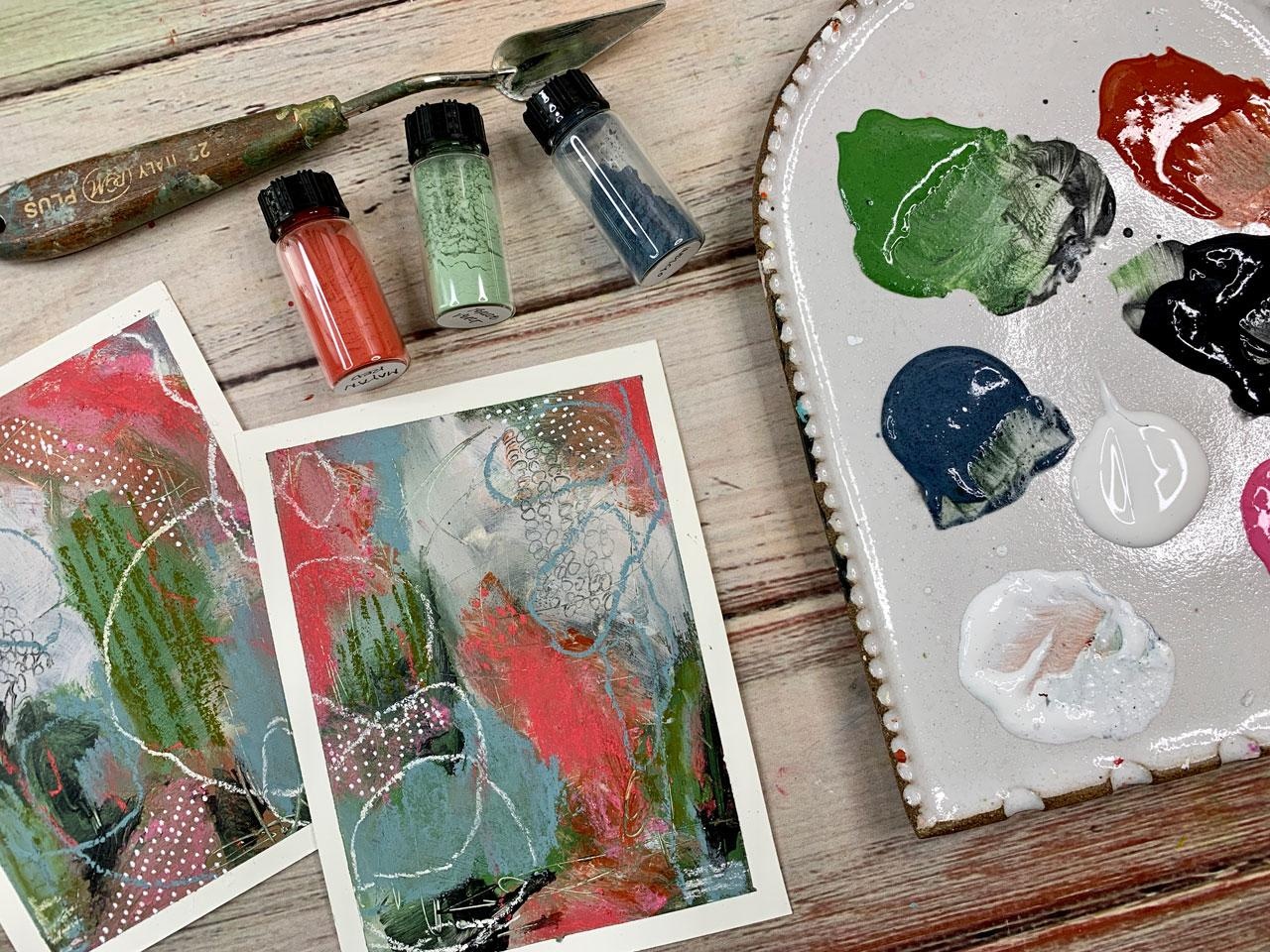 Acrylic Paint - Making your own paint from pigment - student project