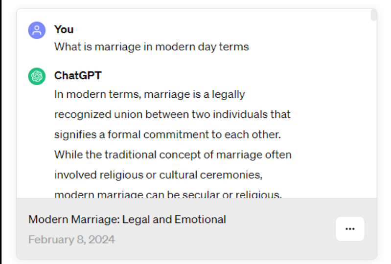 Marriage