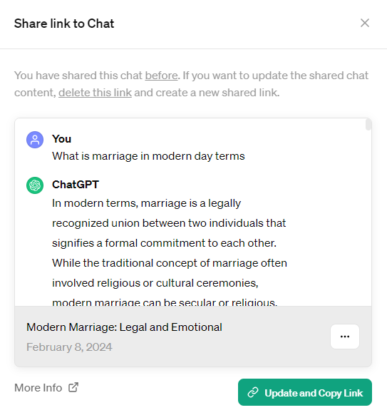 Marriage - student project