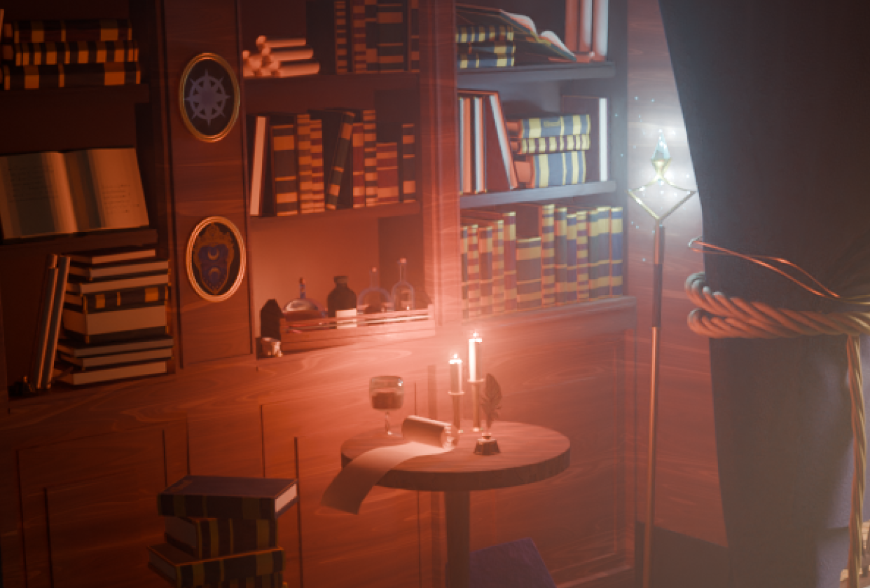Waterdeep Wizard's study - student project