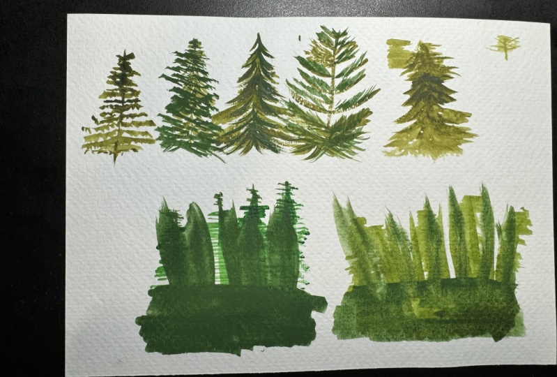8 Techniques for Painting Watercolor Pine Trees | Julia Lis Art ...