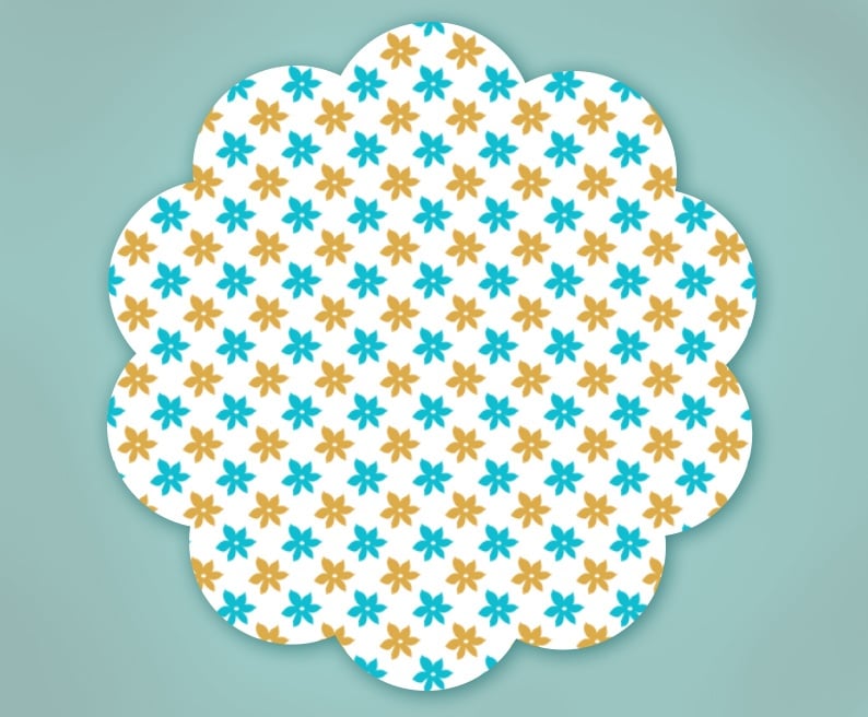 Sample Pattern in a Shape - student project