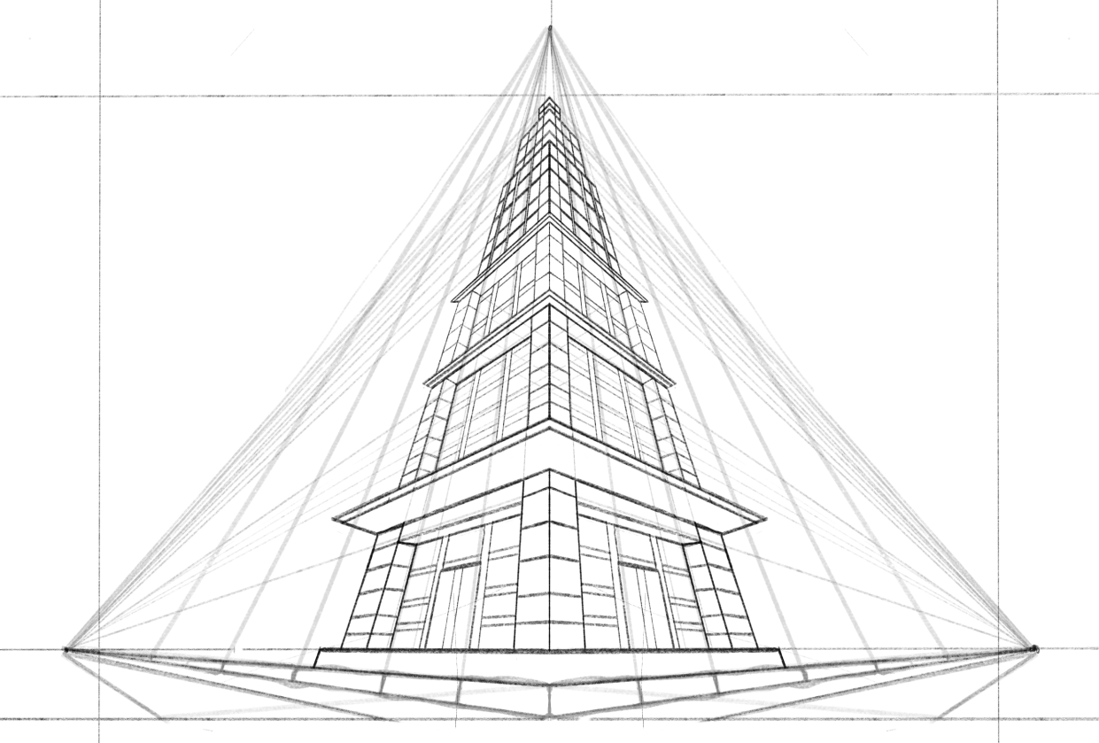 perspective drawing - student project