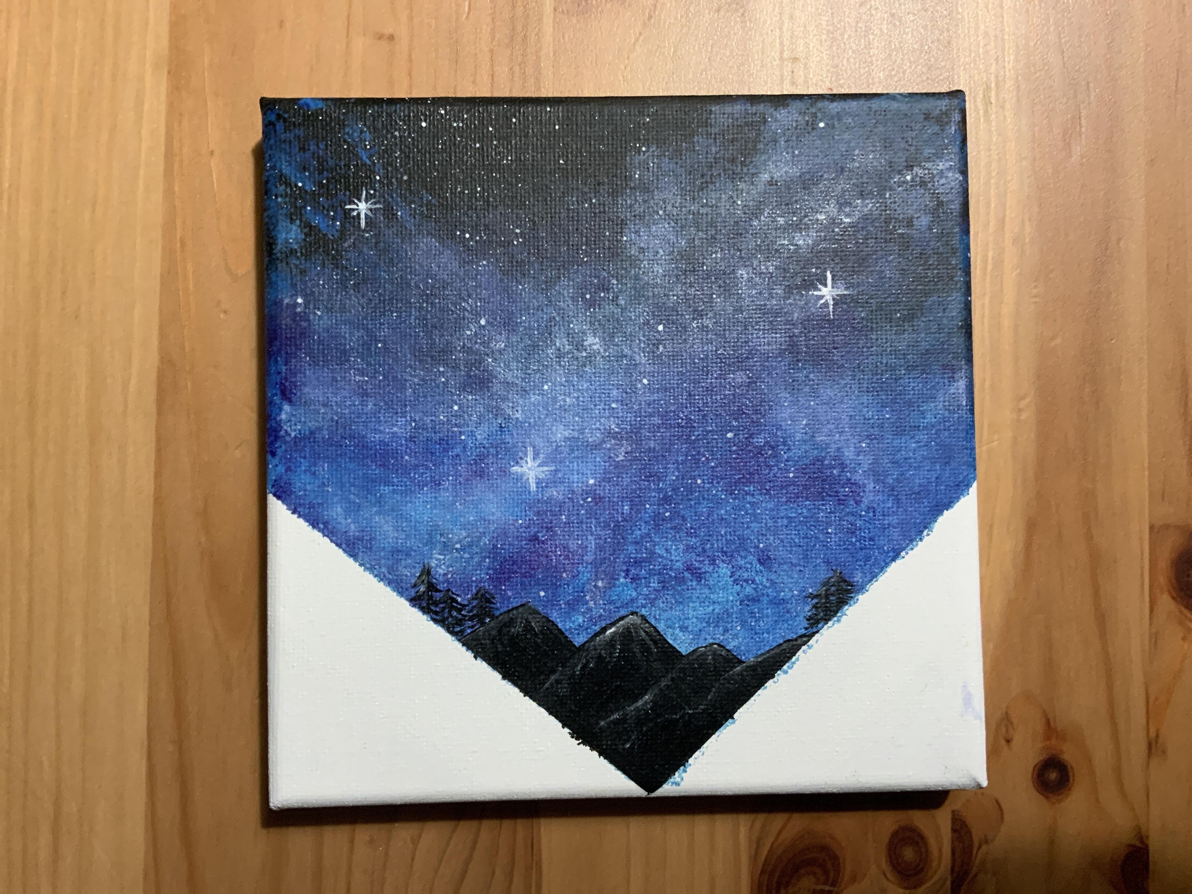 Acrylic galaxy :) - student project