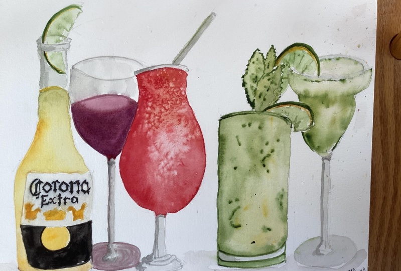 Beverages and glasses
