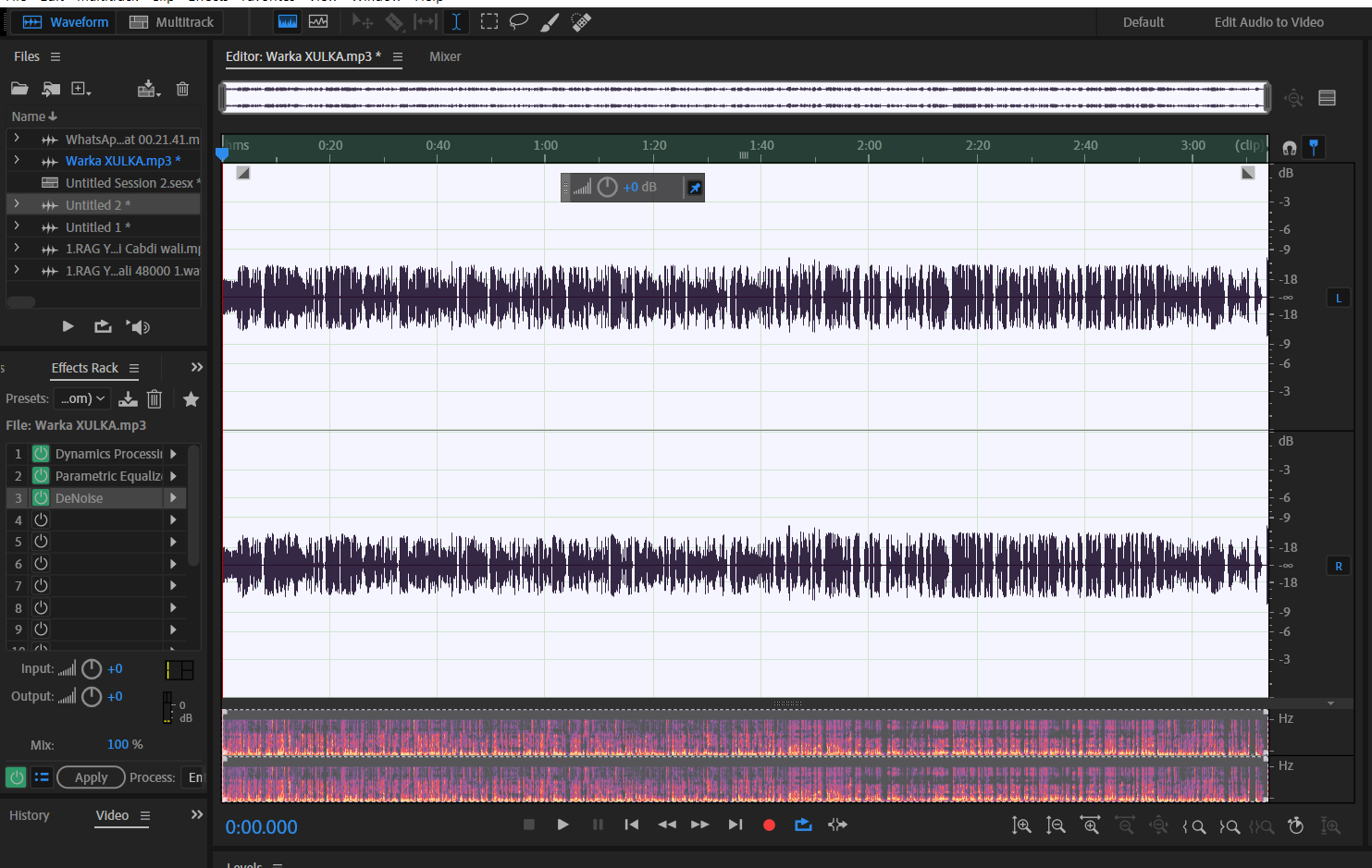 My Audio Project - student project