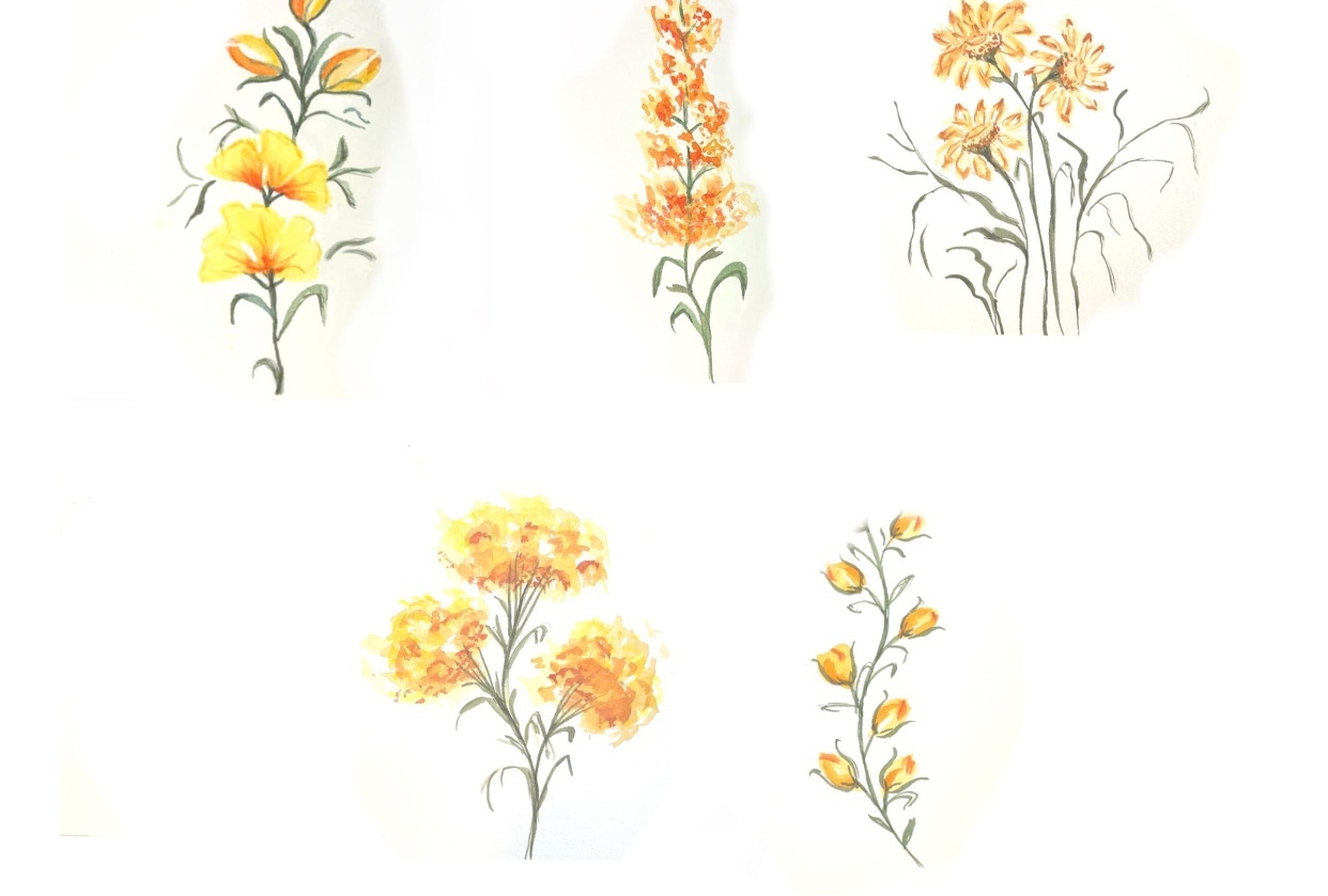 Pretty Flowers - student project