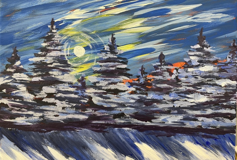 Snowy Tree Landscape