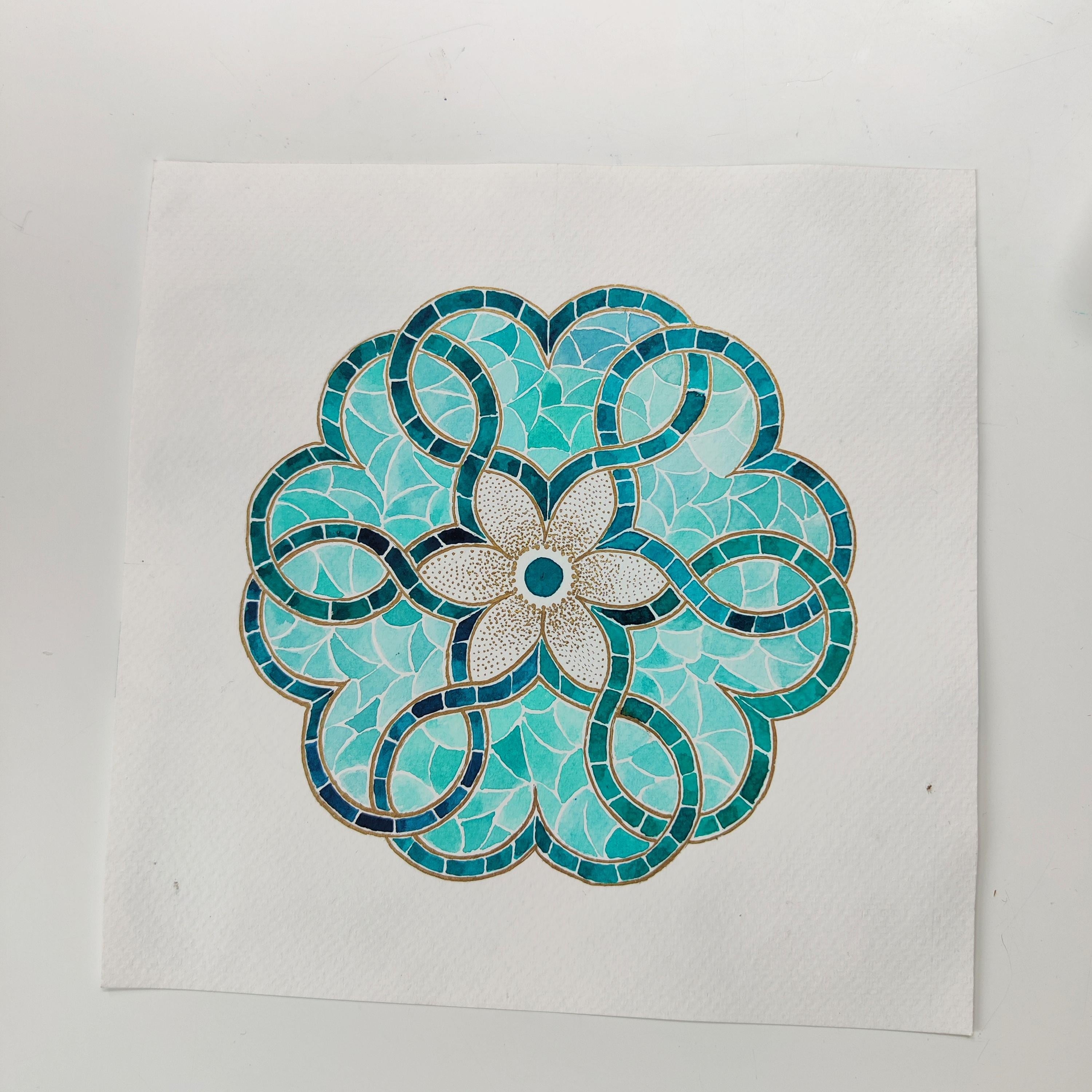 heart mandala - student project