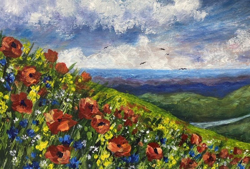 Wildflower Landscape Vista