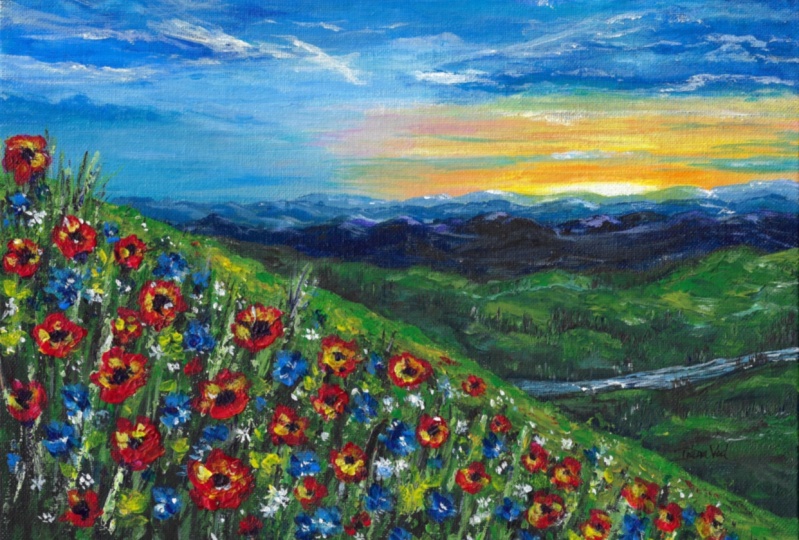 Wildflower Landscape Vista