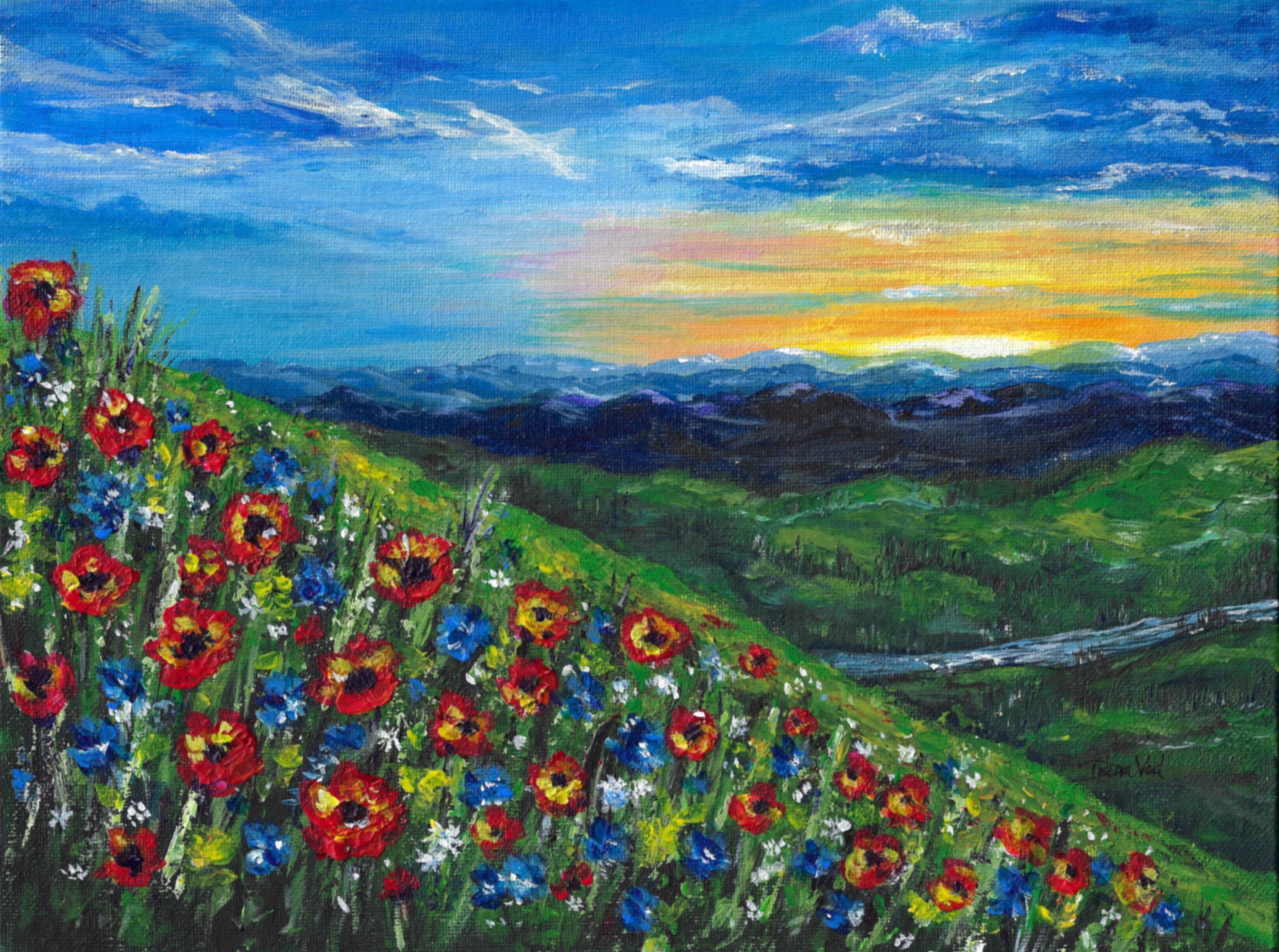 Wildflower Landscape Vista