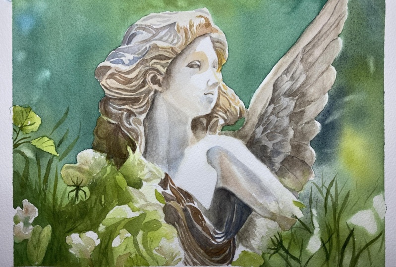 Angel in the garden.