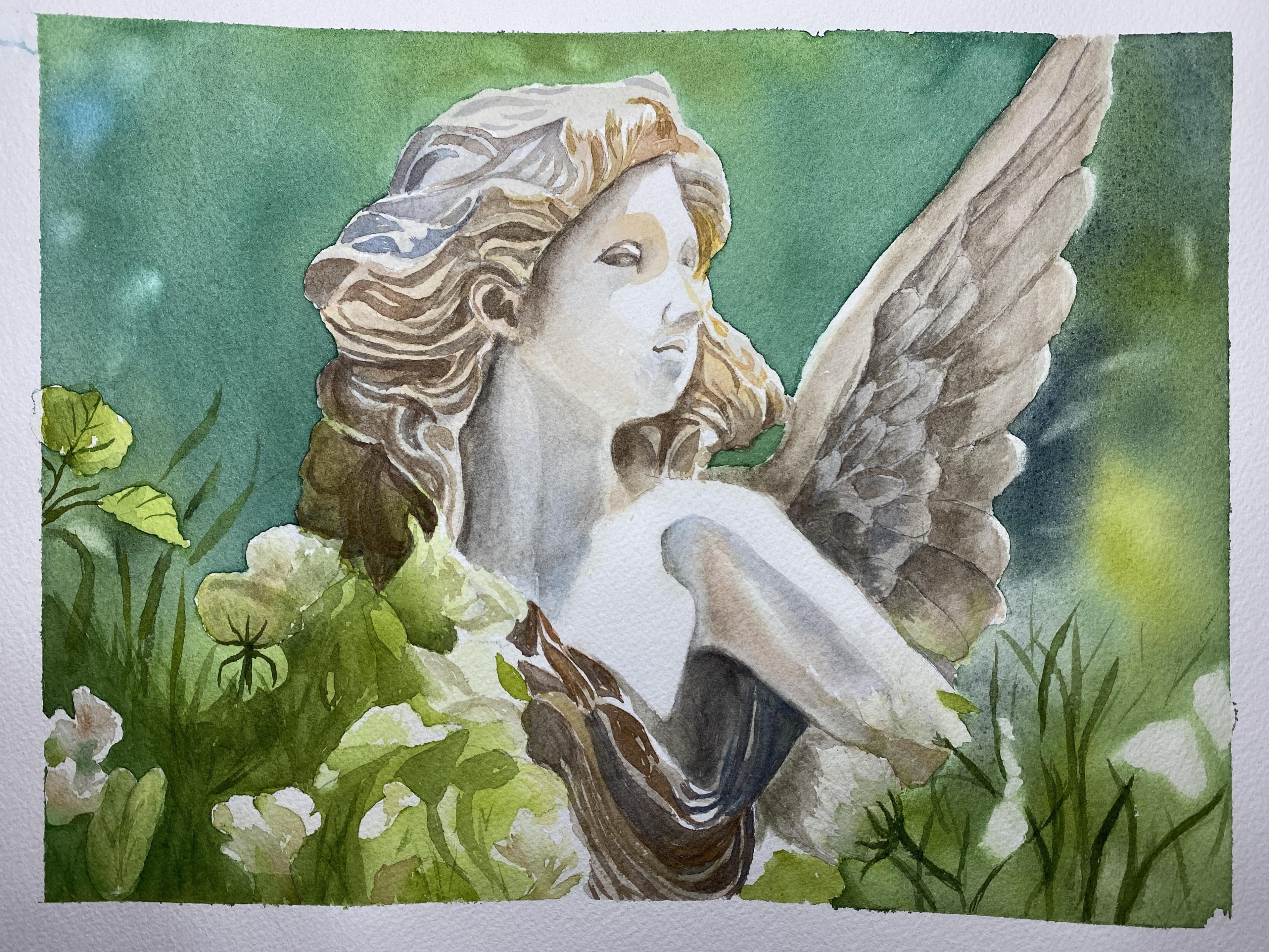Angel in the garden. - student project