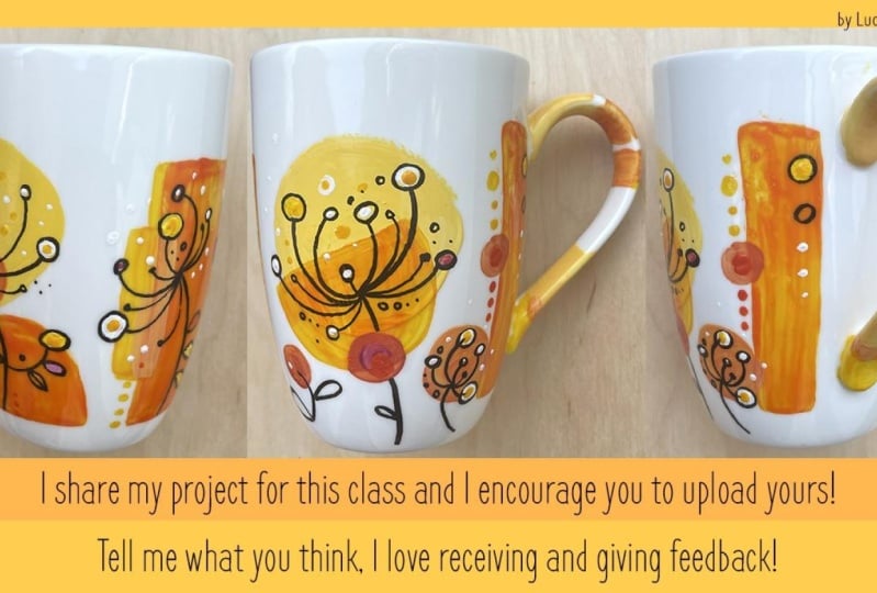 my hand painted dreamy mug