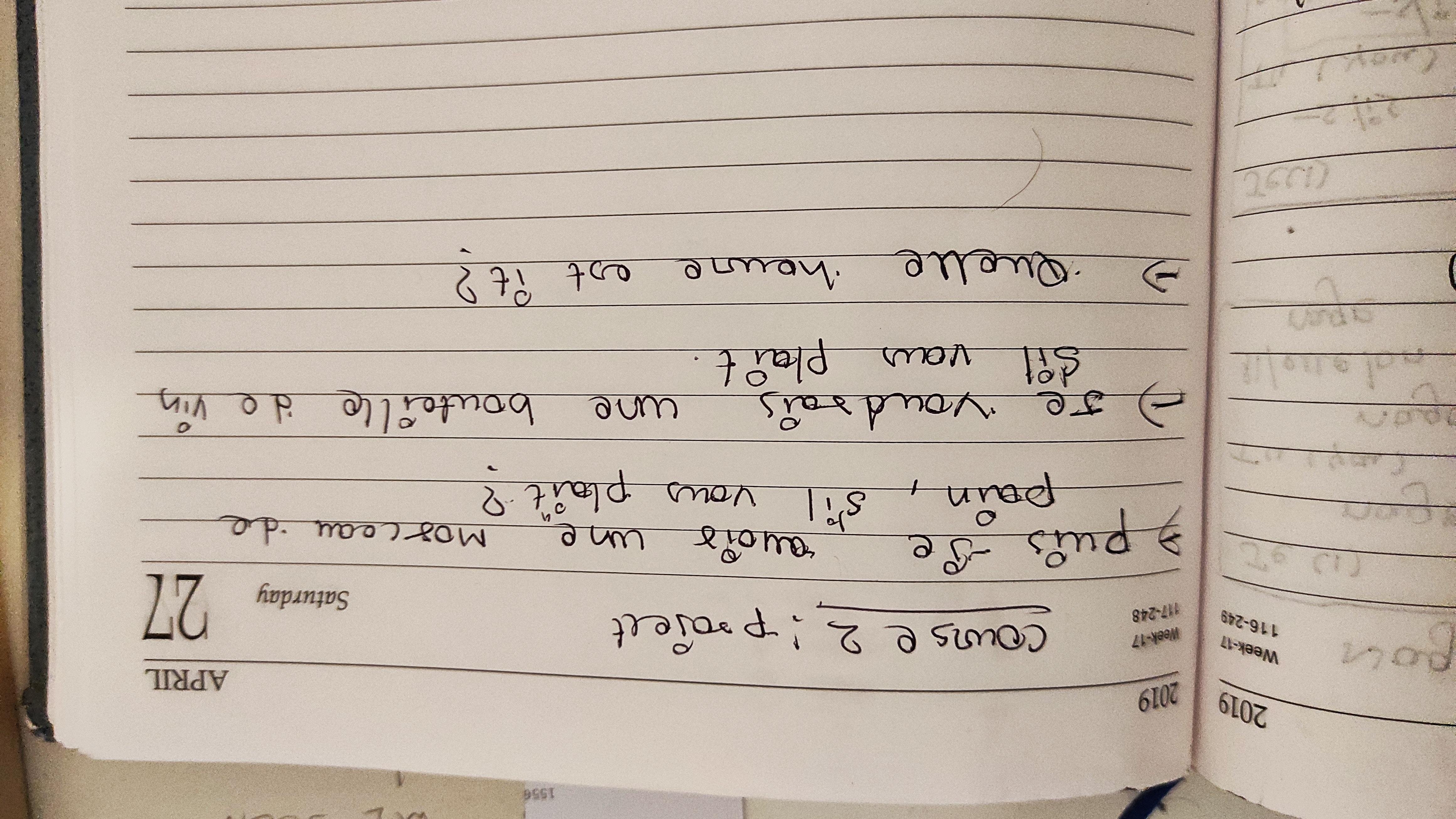 course 2 : - student project