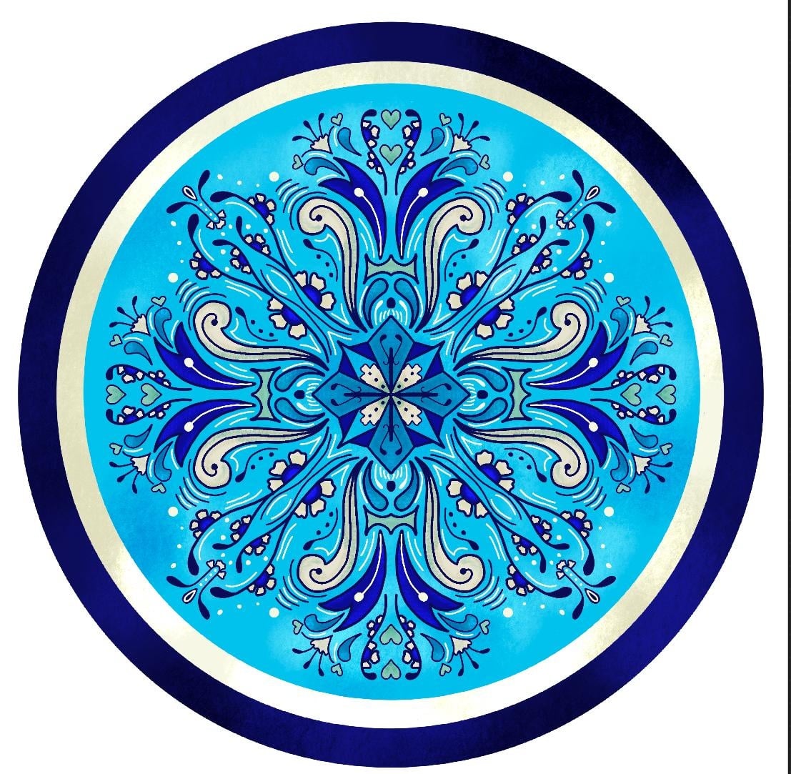 Blue Pottery - student project