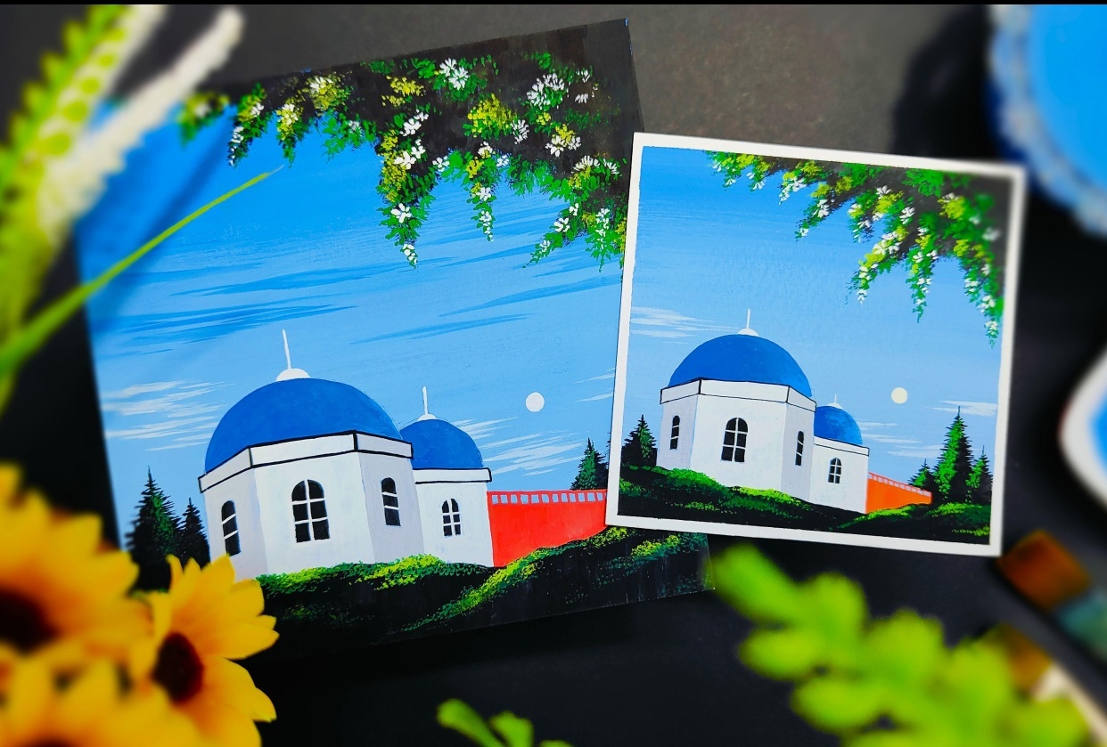 A Minimal Greece Scenery - student project