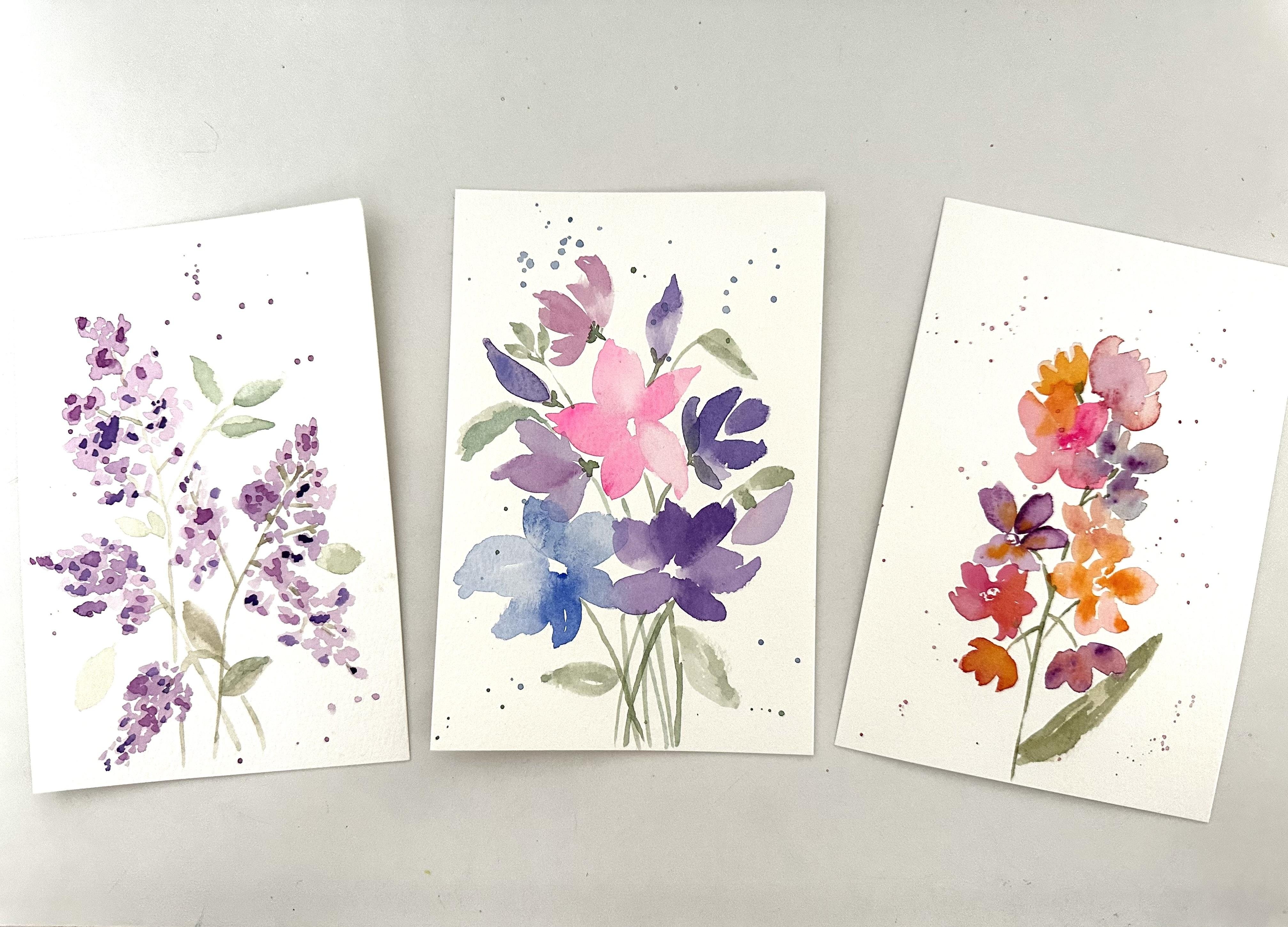 Loose One-Layer Watercolor Florals: Relax and Find Joy in Your Art - student project