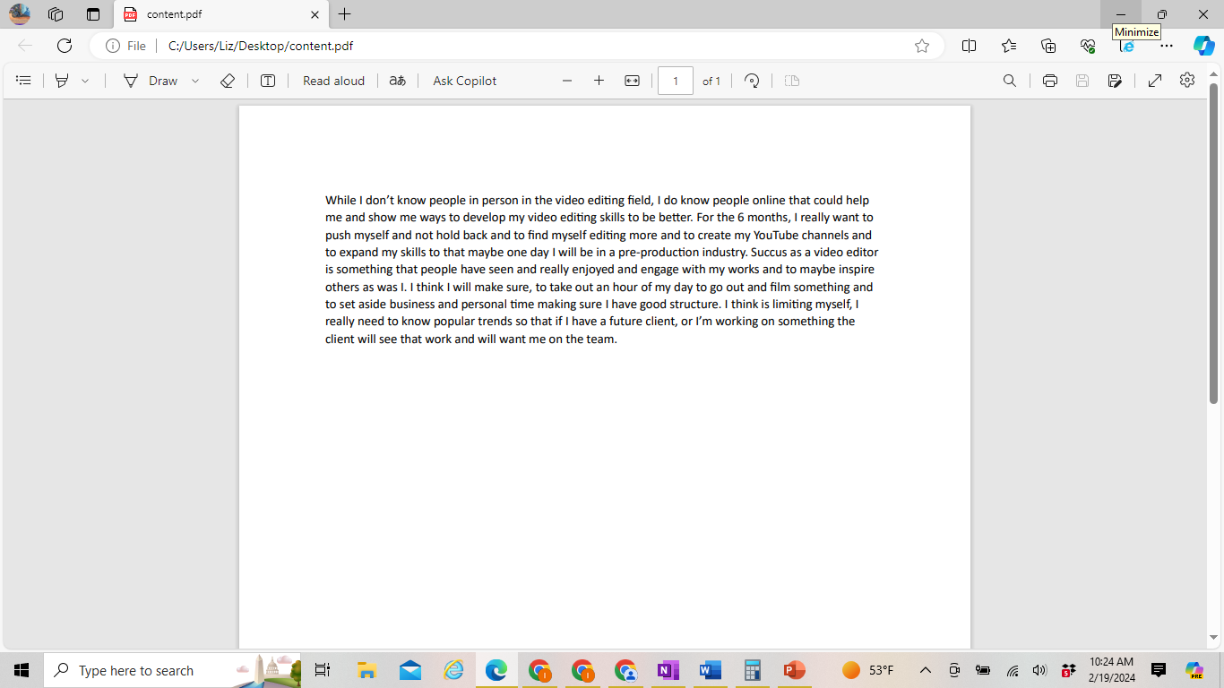 Content - student project