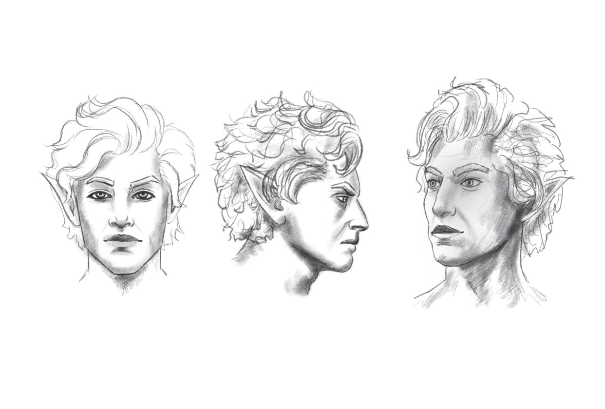 Portrait Drawing (with my first iPad) - student project
