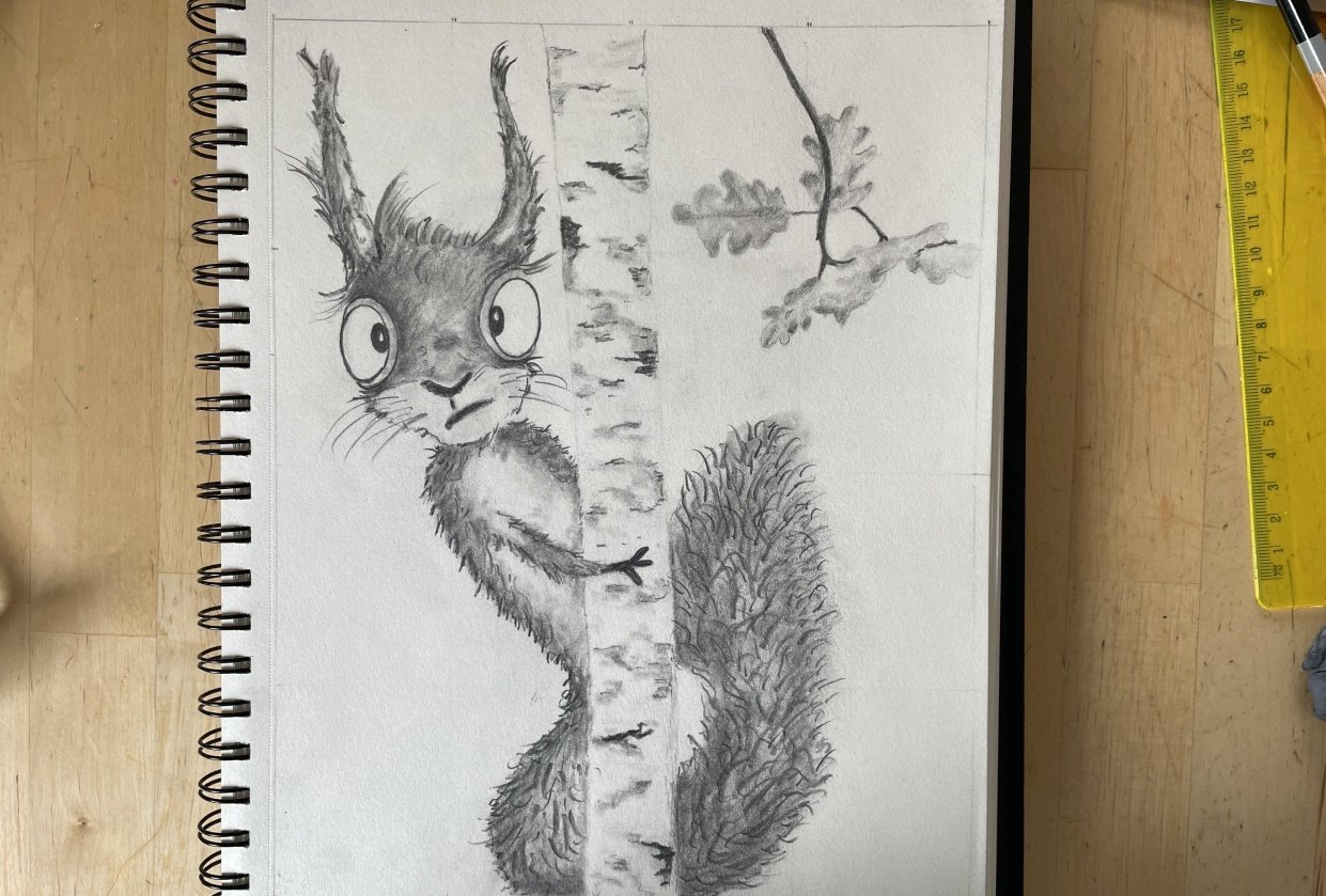 Shadow and grid drawing - student project