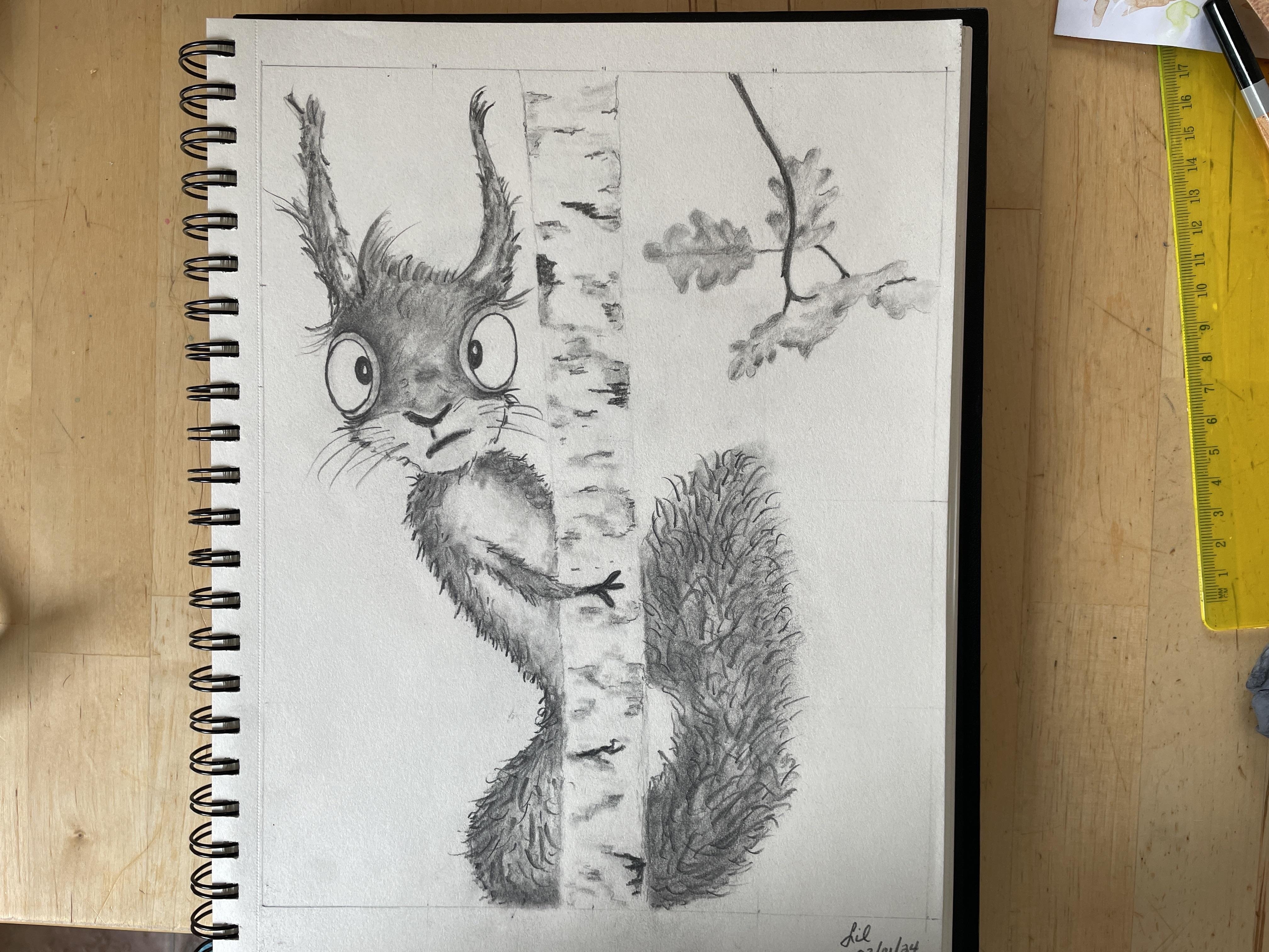 Shadow and grid drawing
