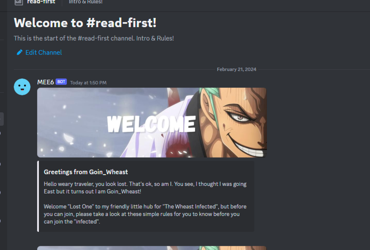 Twitch Discord - student project