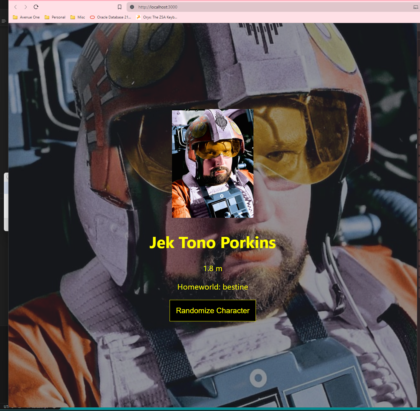 Starwars Project - Alex - student project