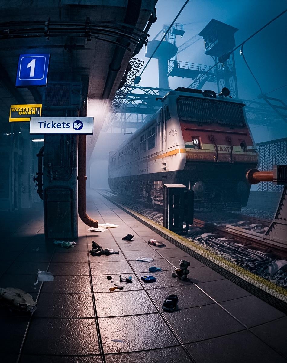 Cinematic Train Scene - student project