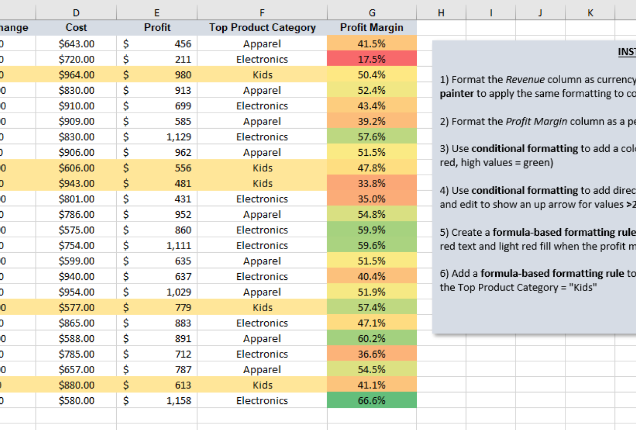 Formula Formatting - student project