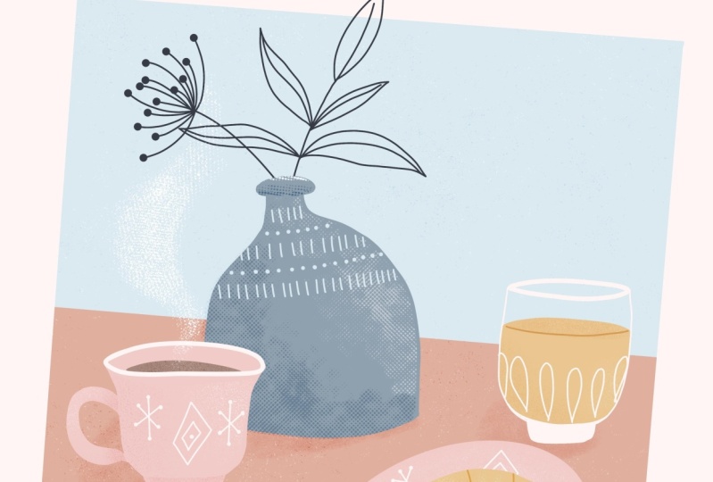 Stylised breakfast