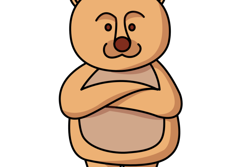 Cute Bear Character