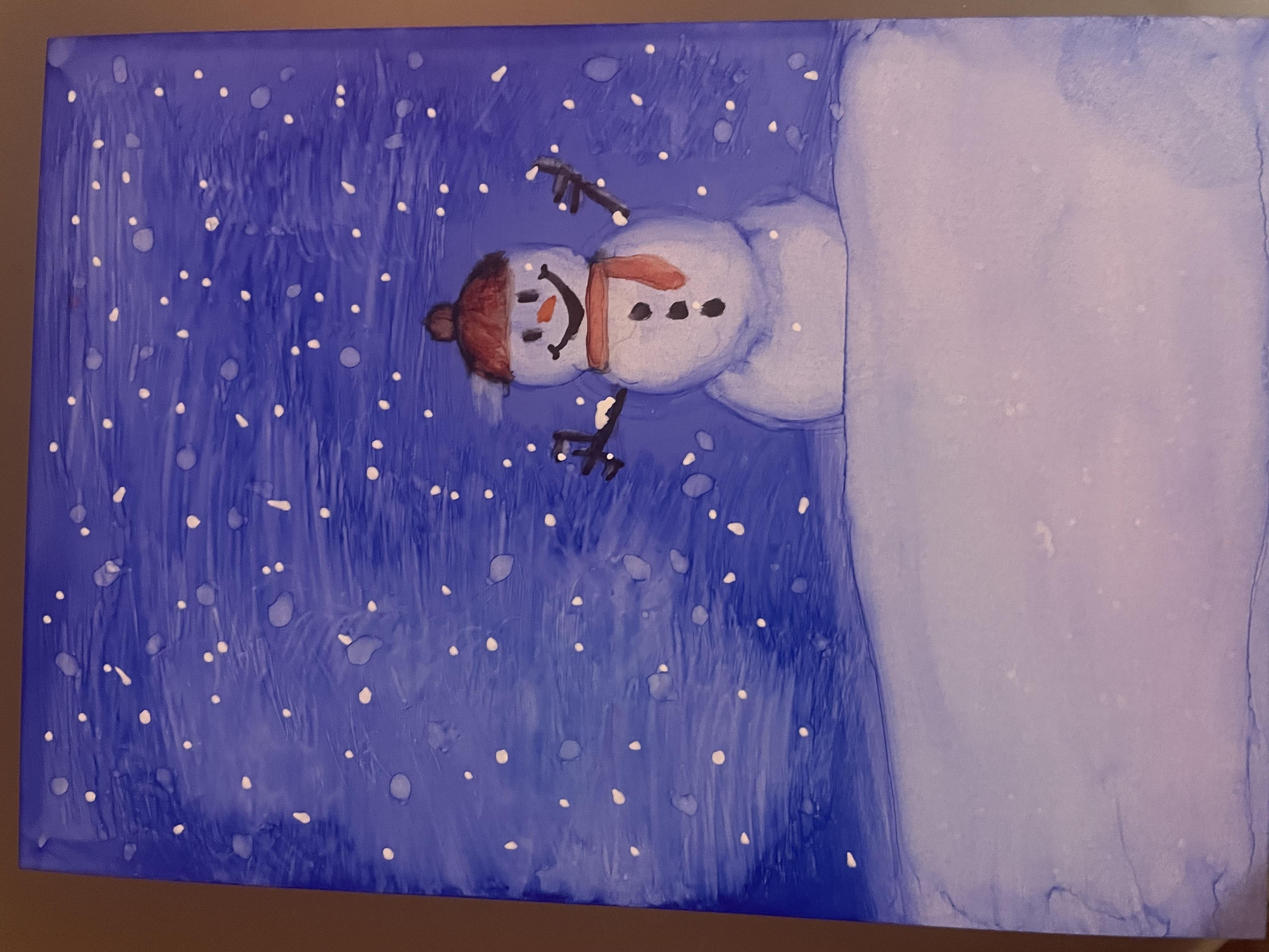Happy snowman - student project