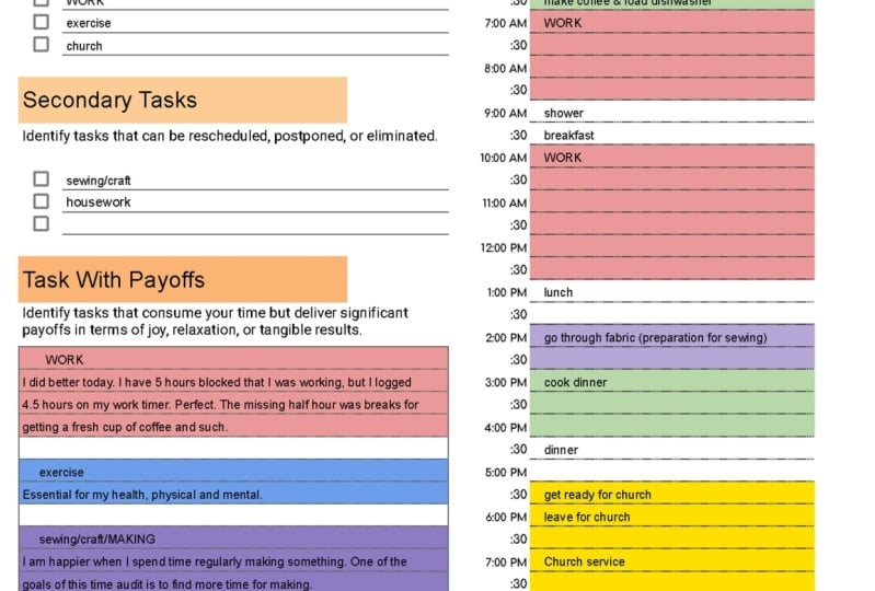 Week Time Audit