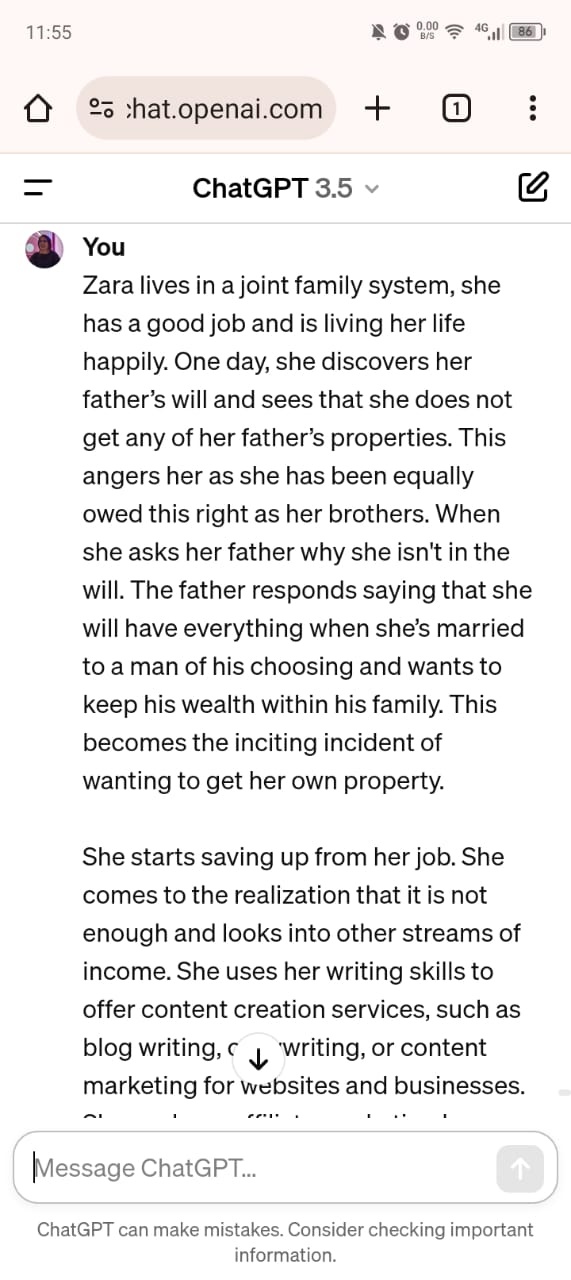 Used ChatGPT to add in a third act for my Film Script