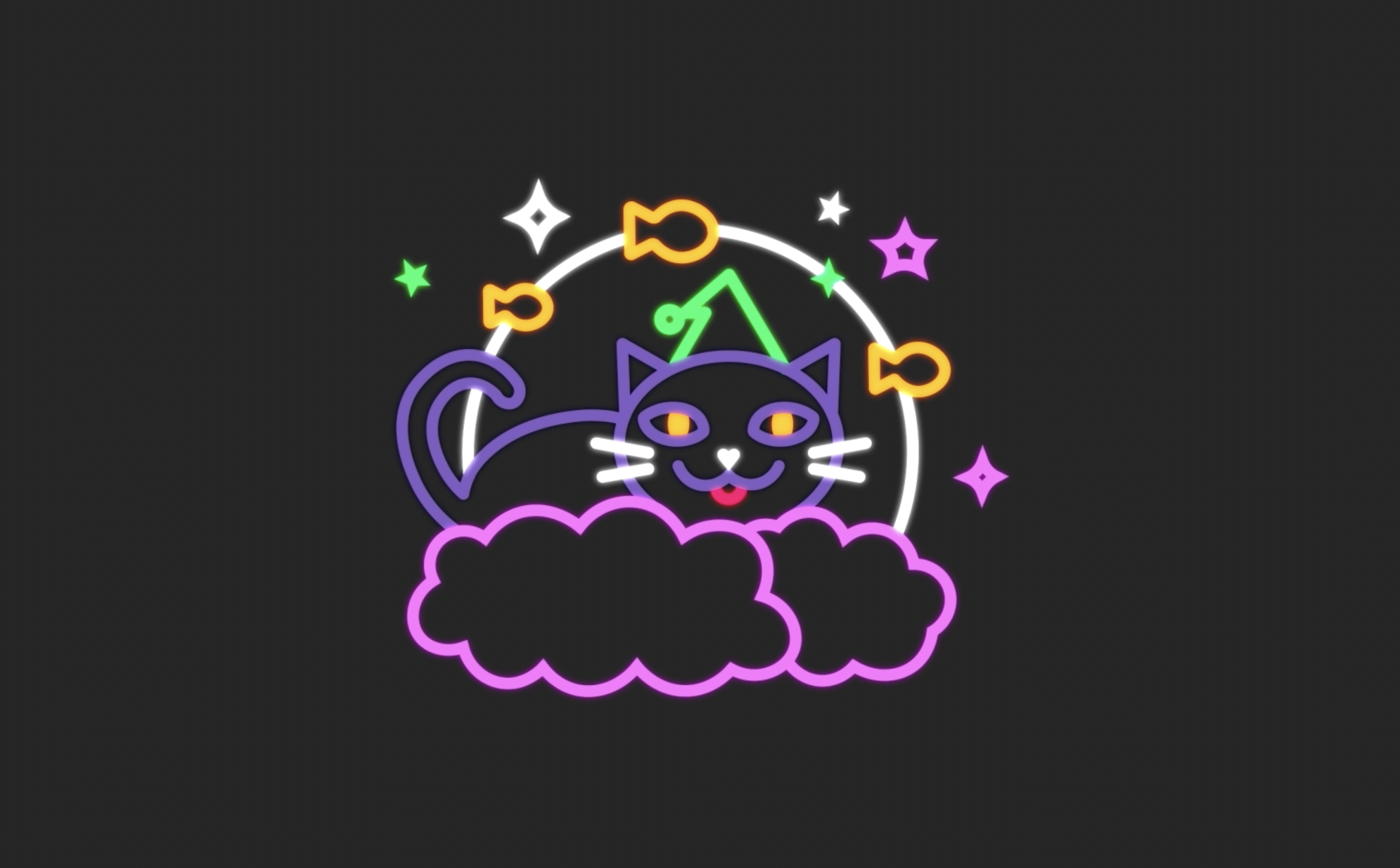 sleepy cat - student project