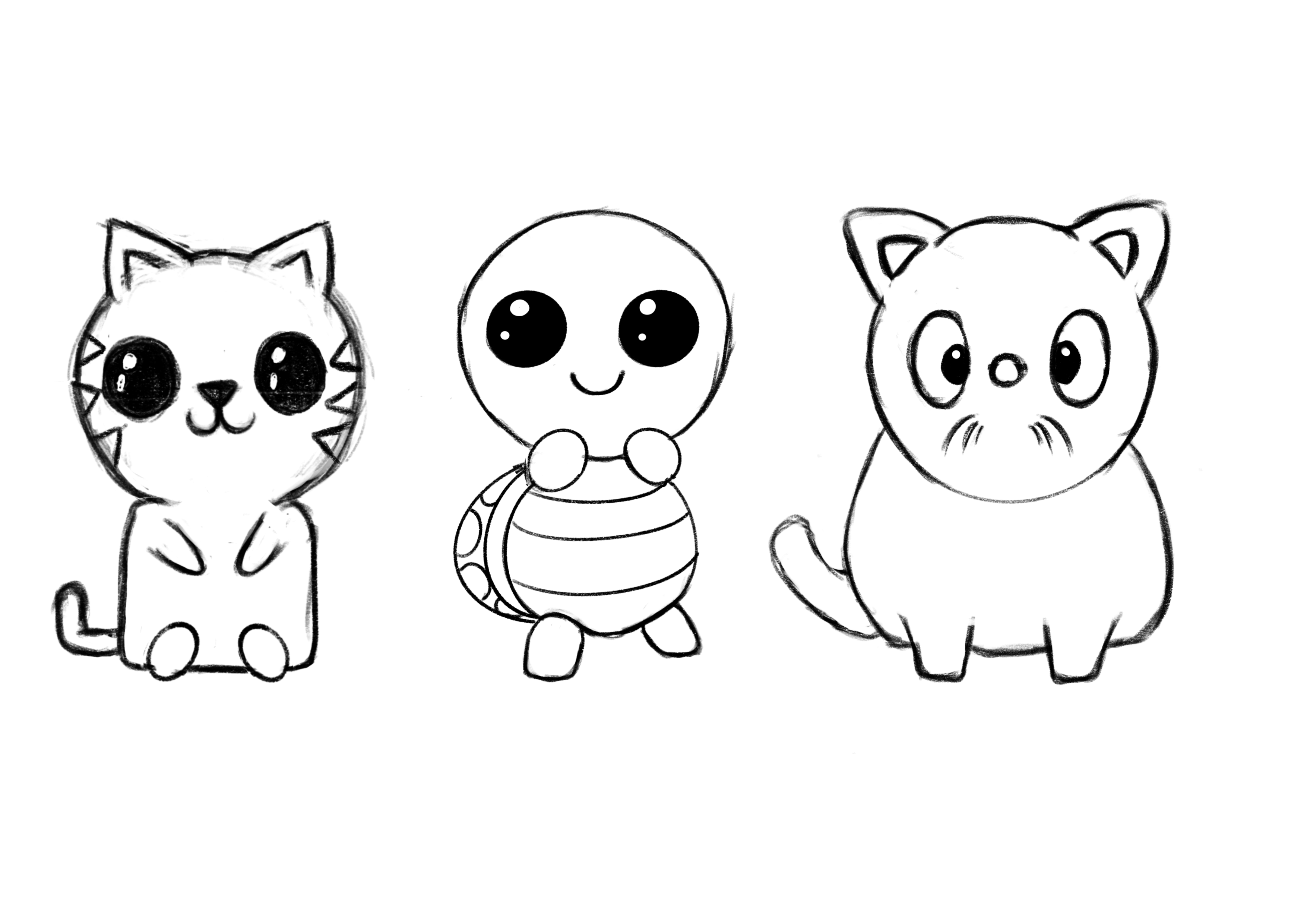 How To Draw Easy Cute Animals How To Draw Easy Cute Animals