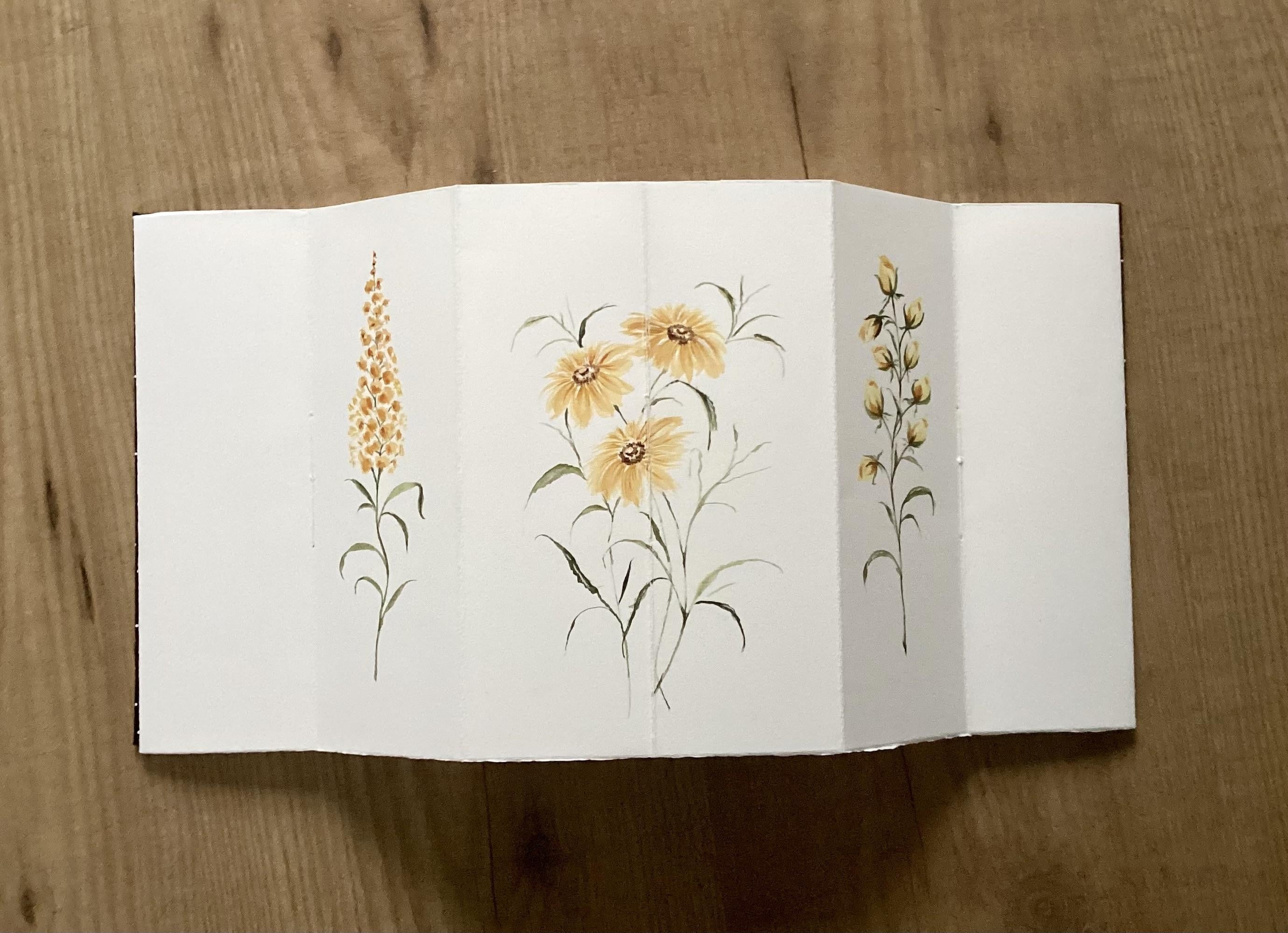 Watercolor flowers - student project