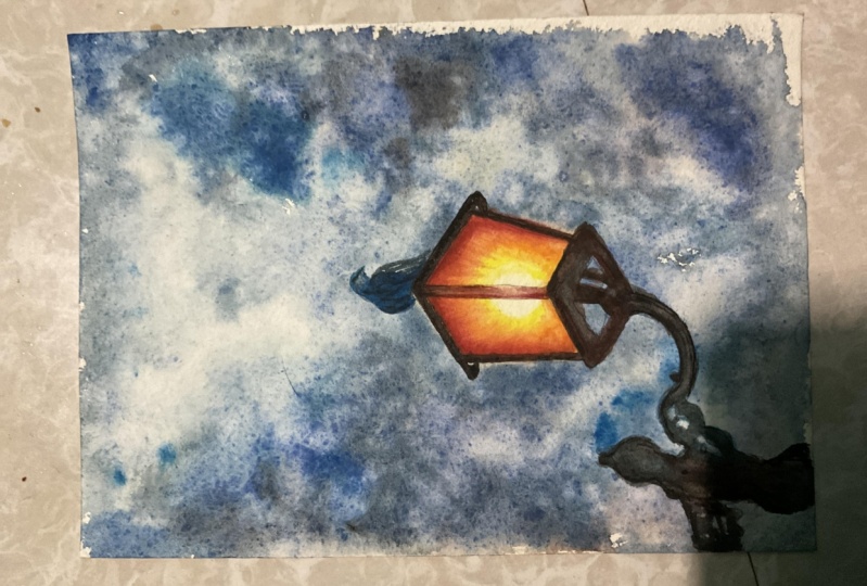 I couldn’t believe I’m able to complete this painting.